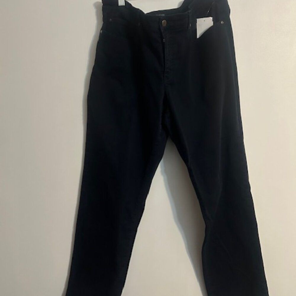 Eileen Fisher 5 pocket dark denim straight leg jeans, size 16